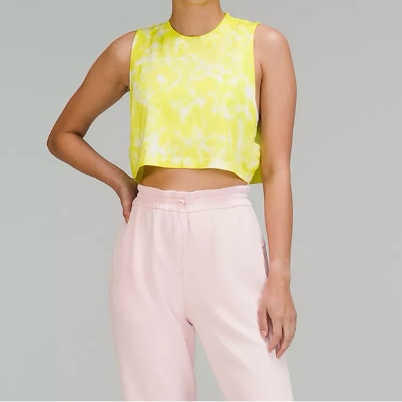 Lululemon tie dye cropped tee 8 - Picture 2 of 4